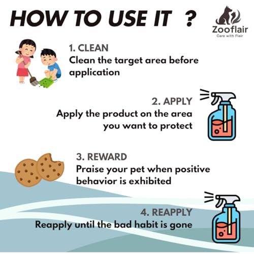 Image of Dog No Pee No Poop Training Spray, 500 ml, Natural Essential Oils, Alcohol-Free, Non-Toxic Indoor Outdoor Potty Training Solution
