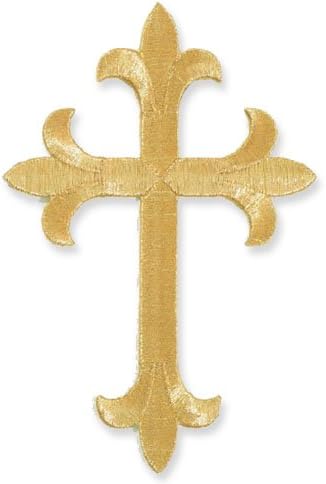 Fleur De Lis Cross Applique (Pack of 2)