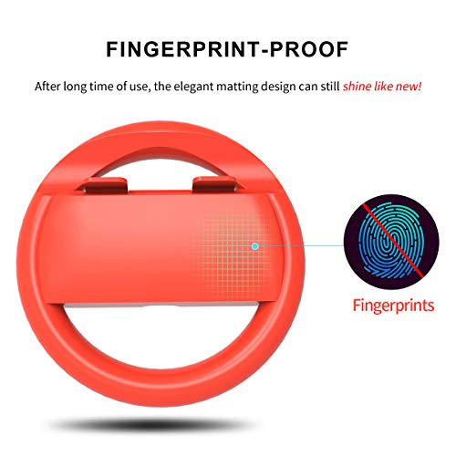 image for GH 4 Pack Switch Steering Wheel Compatible with Mario Kart 8 Deluxe, R