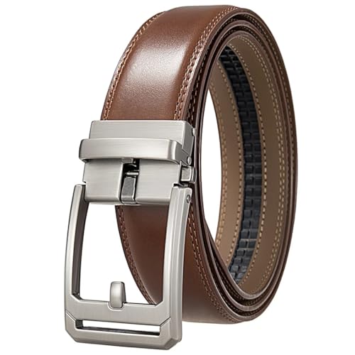 Men's 3.5Cm Genuine Leather Automatic Buckle Belt Business Casual Belt3