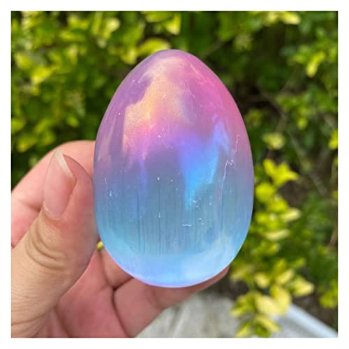 Selenita azul en forma de huevo para decorar tu rincón de meditación zen 2