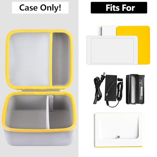 Image of Hard Case Replacement for Kodak Dock Plus 4PASS / Kodak Dock Premium 4x6 Portable Instant Photo Printer (White + Yellow Case)
