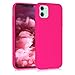 kwmobile Hülle kompatibel mit Apple iPhone 11 Hülle - gummierte TPU Silikon Handyhülle - Schutzhülle für kabelloses Laden - Case in Neon Pink