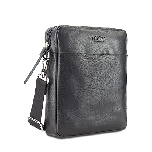 Mano Don Paolo crossover bag black pour ranger clés et téléphone en sécurité