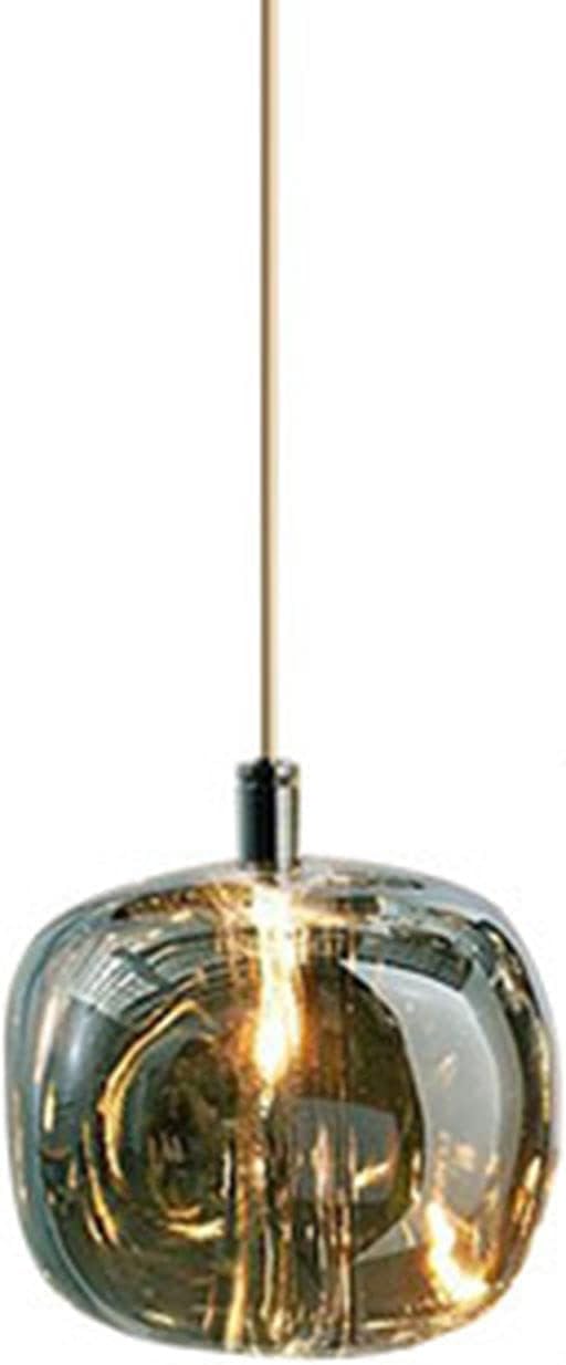 Lustre et petit luminaire suspendu en verre minimaliste pour chambre et café chic