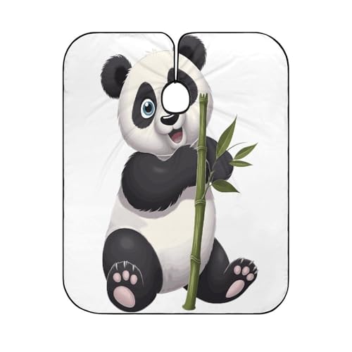 Capa para cortar cabello Naughty Panda para adultos 170x144 cm miniatura 6