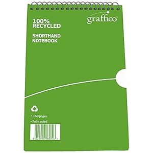 GRAFFICO 203 x 127 mm Recycled Reporter Ruled 160 Pages Notebook