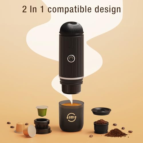 Cafetera portátil 2 en 1 con batería 7500mAh 80 mL miniatura 2