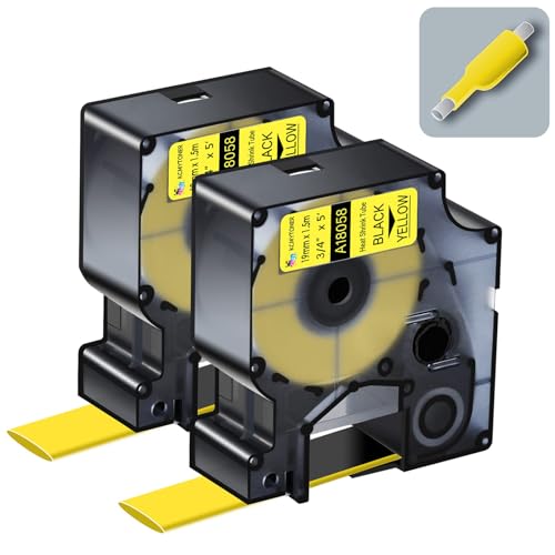 Tube thermorétractable Dymo 18058 19mm gaine de rechange Rhino Pro 4200