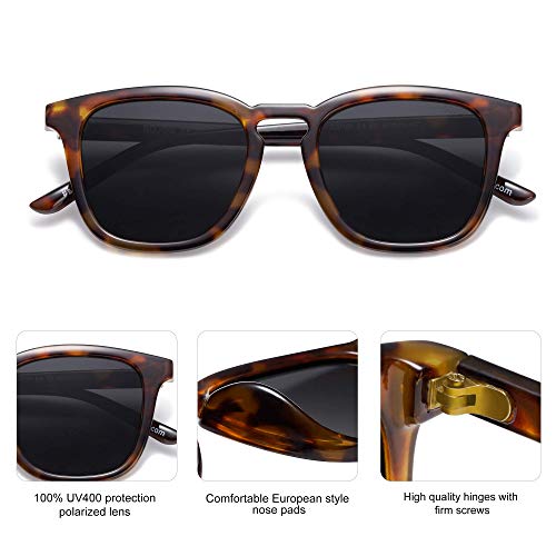 SOJOS Polarized Sunglasses for Women Men Classic Large Vintage Style Shades4