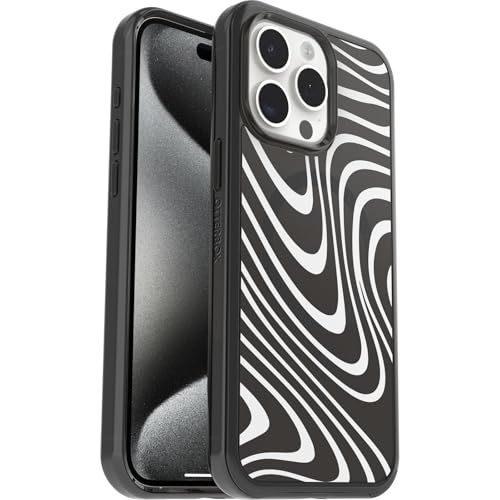 Otterbox Funda para Apple iPhone 15 Pro MAX Symmetry Clear MagSafe, Resistente a Golpes y caídas, Funda Protectora Fina, Testada 3X con los estándares Militares anticaídas, Midnight Swirl