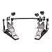 Double Bass Drum Pedal Double Kick Pedal for Bass Double Chain Drum Step on Hammer for Drum Set and Electronic Drums Double Chain Drive Adjustable Drum Machine Pedal Foot Percussion Hardware