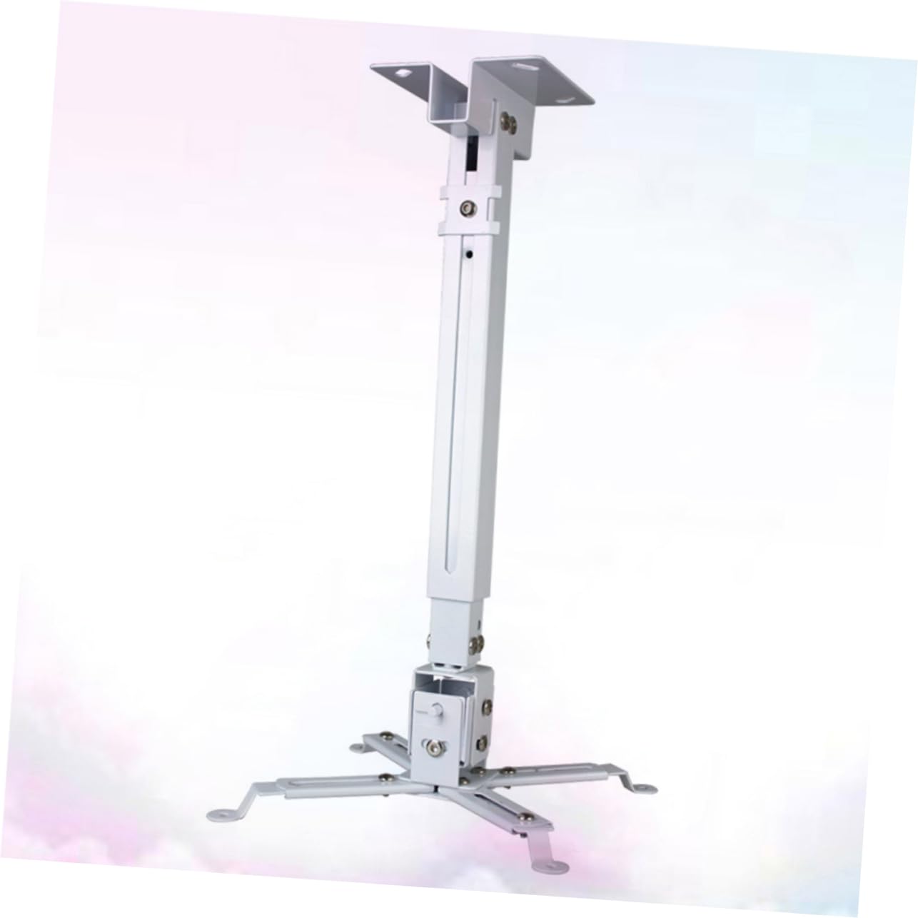 Uonlytech Supporto Da Soffitto e Parete Per Proiettore Led in Ferro, Regolabile Bracci Articolati, Portata 15 Kg, Installazione Flessibile Per Home Cinema e Ufficio