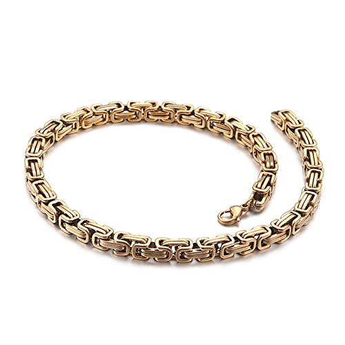 Bracelet de liaison masculine en acier inoxydable gourmette chaine 3D hommes