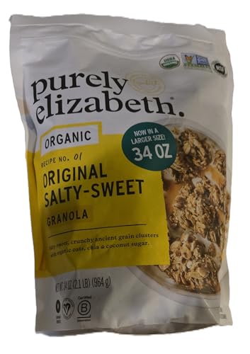 Organic Original Salty-Sweet Purely Elizabeth Granola Crunchy ancient grain clusters