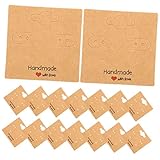 WEKAMOS 100 Blatt Ohrringkarten Kraftpapier Verschleißfest Ohrringhalter Karten Für Ohrstecker Schmuck Display Vielseitig Für Schmuckvertrieb Und Aufbewahrung