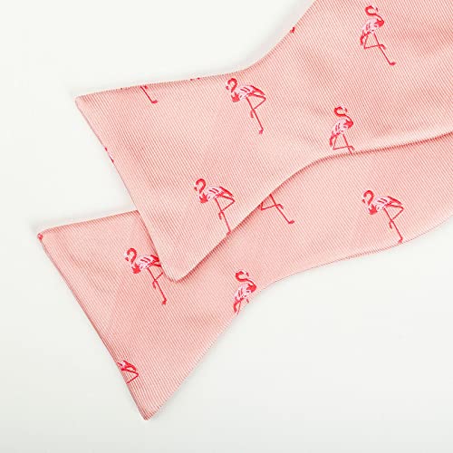 Image of Alizeal Mens 2pcs Solid Self-tied Bow Tie Set