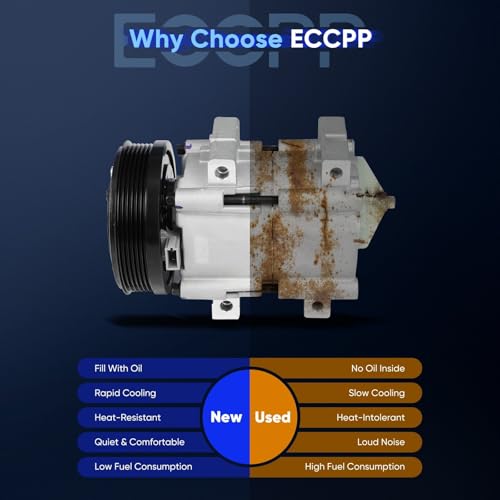 Image of ECCPP AC Compressor 1996-2000 Fit for Ford Sable for Mercury Sable 3.0L | Fast Cooling AC Compressor with Clutch