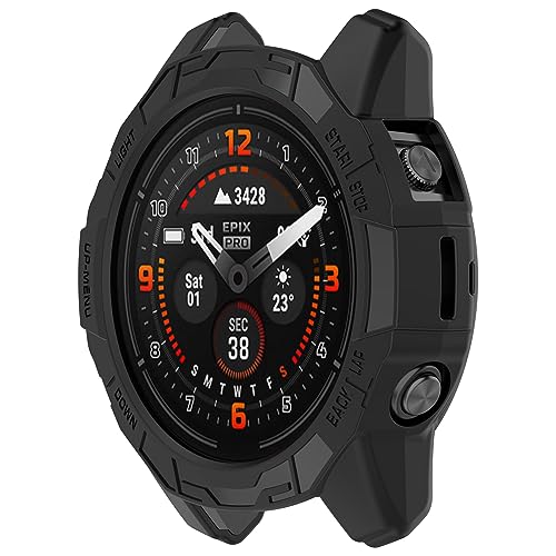 mRuenTechnKpGarmin Epix Pro Gen 2 47mm/Fenix 7 Pro/Fenix 7pJo[/P[X tJo[\tgTPUf یJo[ ϏՌ 戵ȒP ^ 1 (ubN) ()