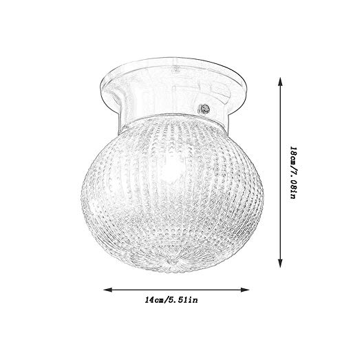 Luminaire rond à intensité variable extra plat en verre modèle A