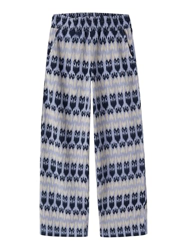 Pantalones anchos para niñas Name IT Nkfjamsa de algodón con cintura elástica y pernera holgada