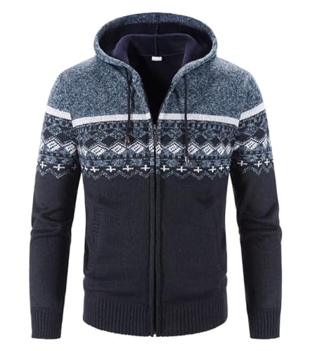 Veste homme col surélevé et doublure chaude en polaire douce