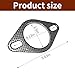 1 Pack 2 Pcs Car Exhaust Pipe Interface Gasket, Exhaust Flange,2.5