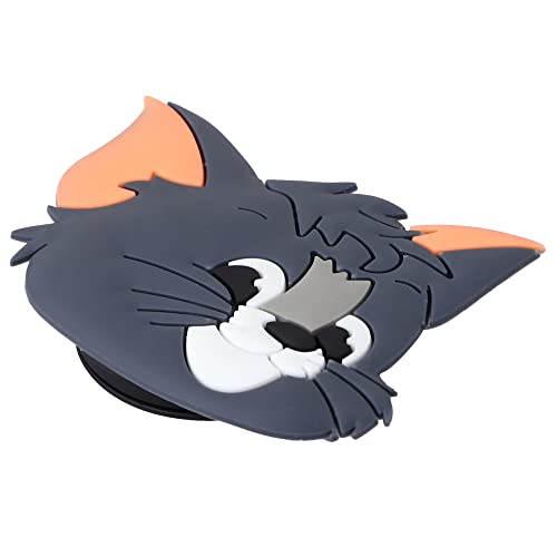 Image of Cute Anime Mobile Holder Grip Stand for Phones Selfie Holder for Smartphones, Designed for Kids and Teens. [ Silicone ]-(Model - Tom Cat)