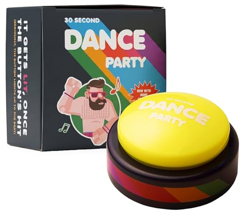 30 Second Dance Party - The Button | Dance Party Button with Music | Gag Gifts | Office...