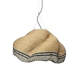 Lamp Shade/Natural Handmade Light Shade/Straw Lamp Shade, 10x14 in/Wicker Basket Hanging Lamp Shade (Large)