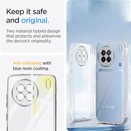 Image of Jkobi Back Cover for Vivo X90 (Silicone Clear Shockproof Case with Camera Protection | Soft and Flexible | Transparent)