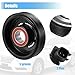 X AUTOHAUX 1 Set AC Compressor Clutch Kit Pulley Coil Auto Repair Compressors Assembly for Jeep Liberty 6Cyl 3.7L 2009-2012