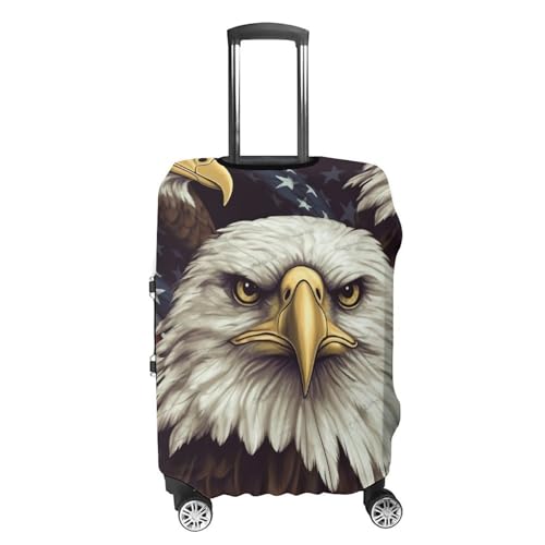 Travel Wheeled Suitcase Sleeve Dustproof Anti-scratch Bald Eagle Luggage Case Protective Cover For 19-32 Inch Luggage4