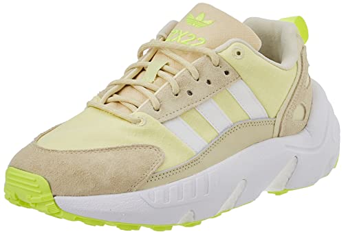 Scarpe da running adidas ZX 22 Boost W, Sneaker Donna, Sand/Ftwr White/Yellow Tint, 42 EU