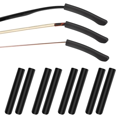 Lusofie 4 Paare Brillenbügel Uberzug Silikon Brillen Ohrpolster Brillengriff Rutschfeste Spitze Elastische Sonnenbrille Brillenhalter Silikon Brillenarmabdeckungen Antirutsch Brillenpads
