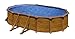 Piscina Gre KITPROV618WO Mauritius. - Piscina fuori terra in acciaio, ovale con aspetto in legno. Piscina scomponibile per Giardino. 610 x 375 x 132 cm