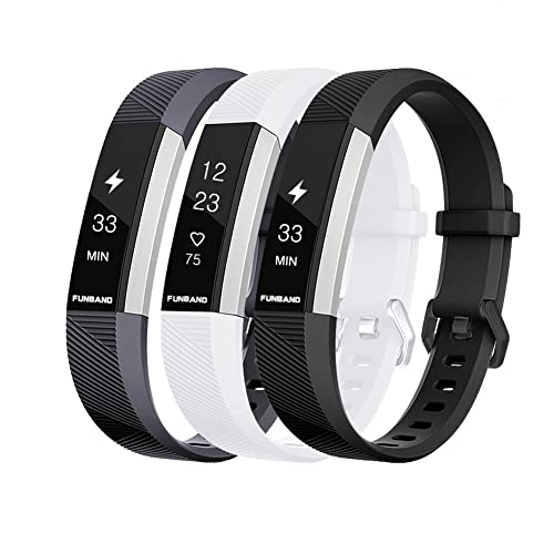 Pulseras Fit FunBand Correa para Fitbit Alta HR y Fitbit Alta, Edición Especial Soft Silicona Deportes Recambio de Pulseras Ajustable...