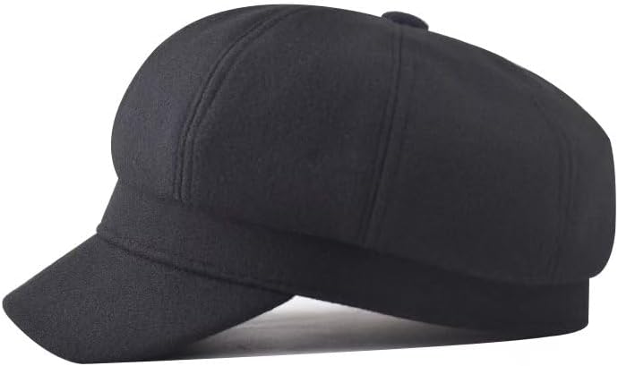 Womens 8 Panel Newsboy Hat Winter Wool Blend Cabbie Beret Cap Gatsby Ivy Painter Pageboy Caps