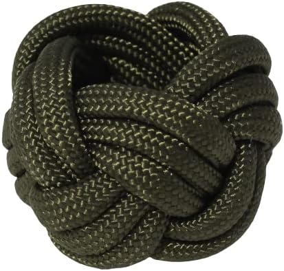 Handmade Neckerchief Slide Woggle for Scouts Paracord Turks Head Knot Green by KNOTS SO FAST