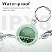 Foweroty [2 Pack] IPX8 Waterproof Case for AirTag 2nd Gen (2026) & 1st Gen, Full Body Holder Keychain, Anti-Scratch Cover for Apple for Air Tags, Luggage, Pet Collar, Car Keys, Clear Green/Clear Blue