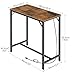 HOOBRO Bar Table with Charging Station, Rectangular Pub Table, High Top Coffee Table, Counter Bar Height Table, Narrow Long Dining Table, 35.4