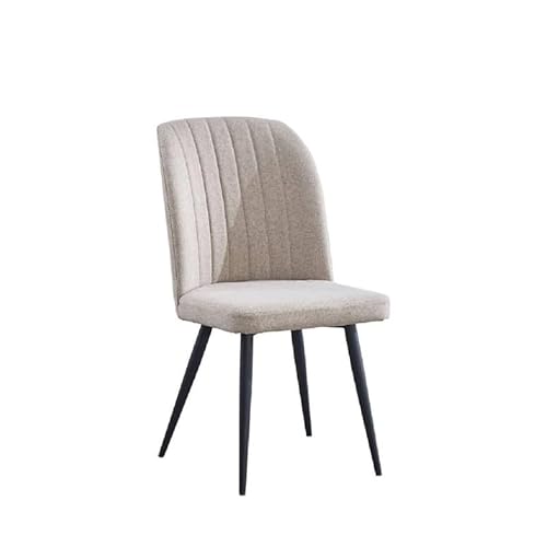 HOGAR24 ES Juego 4 sillas Comedor, Sillas de Salon, Diseño Moderno, Estilo Nordico, Tapizado Tejido Color Beige, Medidas: 46 cm (Ancho) x 92 cm (Alto) x 55 cm (Fondo).