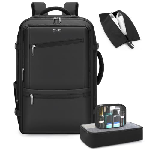ZOMFELT 40l Travel Laptop Backpack for Men 18×14×8 Personal Item Travel Bag