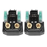1 2 Pcs 12V Motorcycle Starter Solenoid Relay Compatible with Automotive Motorcycle Parts FZ07 FZ10 MT10 MXT850 Niken GT YZ250F YZ450F WR250F WR250R WR250X WR450F(2 pcs)