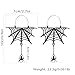 FMR Halloween Spider Web Earrings Spider Earrings Black Spider Dangle Earrings Halloween Theme Earrings Jewelry for Women and Teen Girls