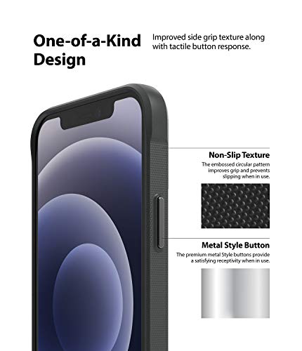 Image of Ringke Onyx for iPhone 12 mini Case Back Cover, [Extreme Tough] Rugged Flexible Protection Durable Anti-Slip TPU Heavy Impact Shock Absorbent for iPhone 12 mini Back Cover Case - Dark Gray