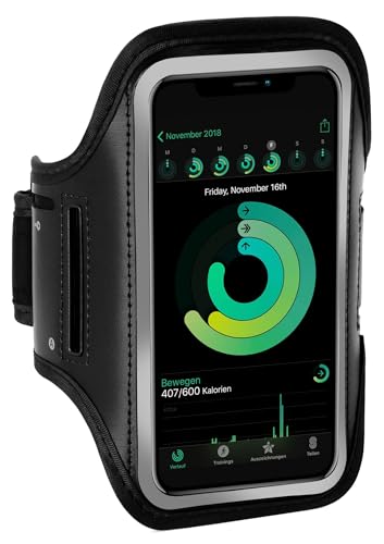 ONEFLOW Brazalete deportivo para teléfono móvil compatible con Sony Xperia E4, pulsera de fitness, pulsera deportiva, teléfono móvil, teléfono móvil, teléfono móvil, color negro