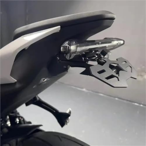 Support de plaque d'immatriculation arrière moto premium à queue courte pour 675SR - 5