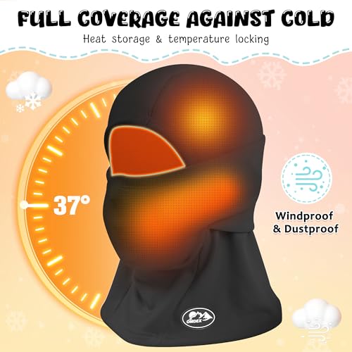 Ski Mask Balaclava Kids Winter Full Face Mask for Cold Weather Warm Windproof Fleece Face Mask Neck Warmer for Boys Girls2