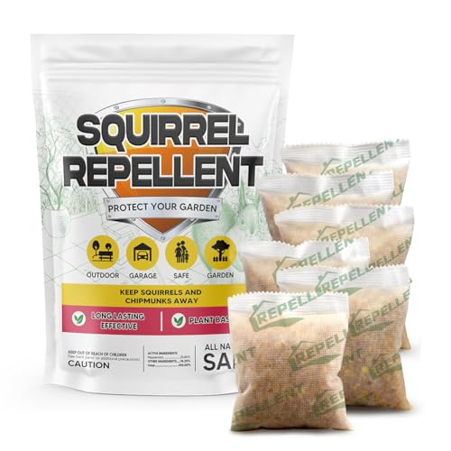 KsopoG Squirrel Repellent Outdoor, Peppermint Chipmunk Repellent-2P